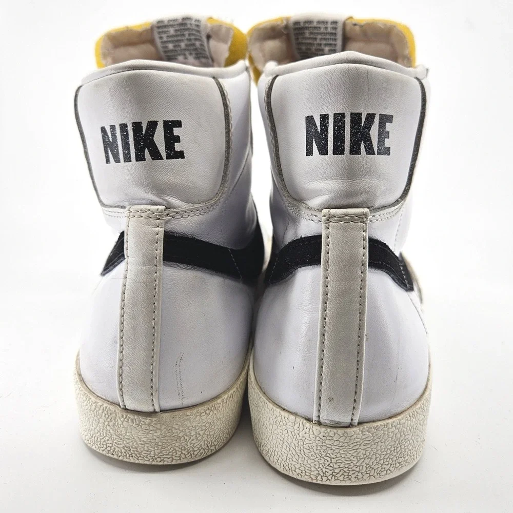 Nike Blazer Mid '77 Vintage White‎ Black High Top Basketball Shoes Men's Size 13